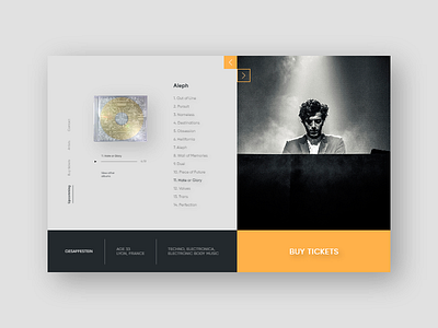 Day 25. Music concert UI