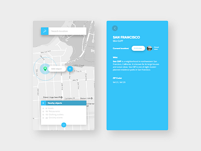 Day 27. Late night map ui concept clean concept design interface landing minimal product ui ux web