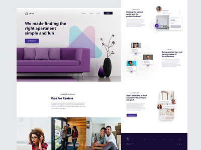 Renters Landing Page design e commerce layoutdesign rentals renter renting ui website website concept