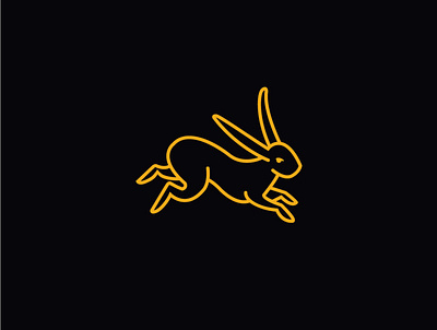 Jumping Rabbit brand bunny bunnylogo cottontail design hippityhop hop jump jumping logo rabbit rabbitlogo
