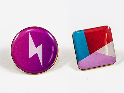 Fun Pins bold color colour custom design jewellery pins