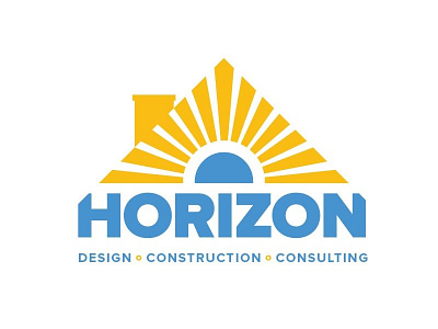 Horizon brand company design graphic logo sun sunburst