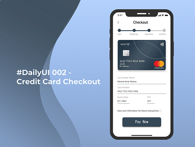 DailyUI 002 Credit Card Checkout credit card credit card payment daily ui daily ui 002 ios design mobile app design ui design ui ux