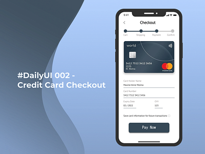 DailyUI 002 Credit Card Checkout