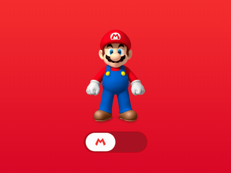 Mario/Luigi Toggle Switch mario toggle ui challenge 015