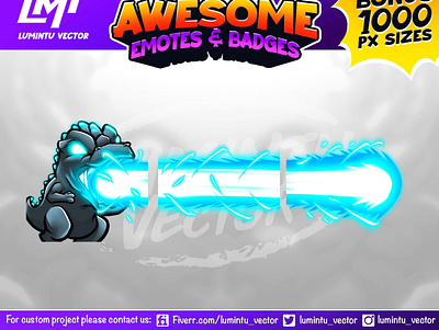 Godzilla Atomic Breath - Chibi Minizilla Twitch Emotes animated animated twitch emote anime anime twitch emotes chibi chibi twitch emote custom custom twitch emote cute cute twitch emote emote emotes twitch twitch emote twitch emotes