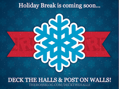 Holiday Posters & Postcards christmas holiday instagram snowflake postcard poster ross