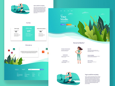 Yoga website app design graphic design landing site ui uiux ux web webdesig website