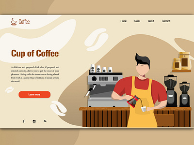 Coffee design app branding design flat graphic graphic design illustration logo mobile ui ux vector web web design webdesign webdesigns