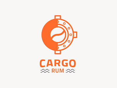 Cargo Rum Concept 1 branding identity illustration logo porthole rum