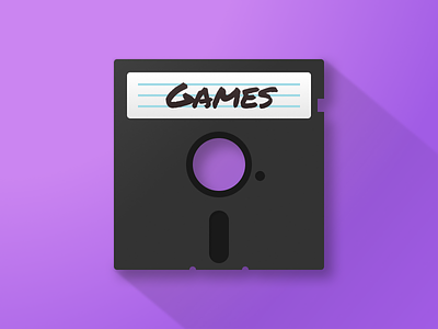 Games Disk Icon disk figma floppy disk games icon illustration retro