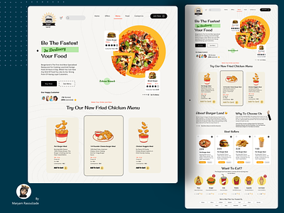 Food delivery landing page 🍗🔥