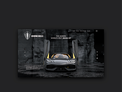 KOENIGSEGG WEBSITE REDESIGNED app app design application branding design designer illustration ui ux website