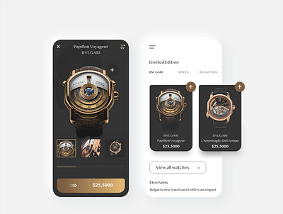 Shop Watches online - App Concept app app design application branding creative design designer freelancer illustration product page product page design typography ui uidesign uiux ux uxdesign uxui watchapp watches