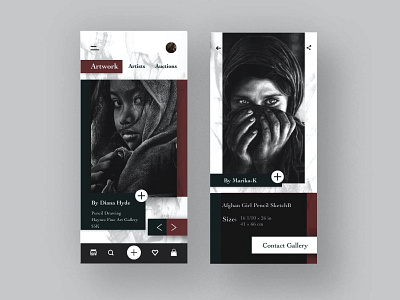 Platform to expand art market App app app design application art artist artwork behance branding creative design designer illustration mobile mobile app mobile app design mobile design mobile ui product design ui ux