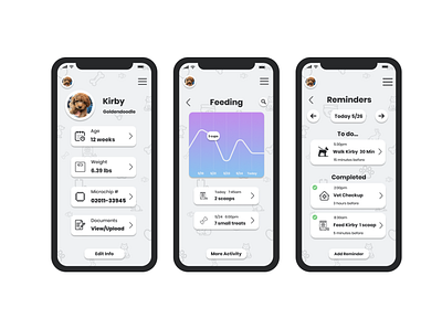 Companion App app design ios minimal pet care pets ui ux ux design uxdesign uxui web web design