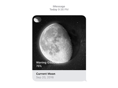 MOON iMessage App ios moon
