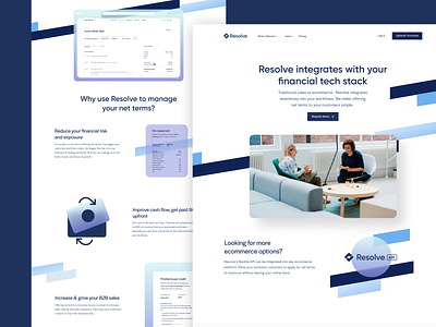 Resolve Website Design design flat illustration ui web webdesign website