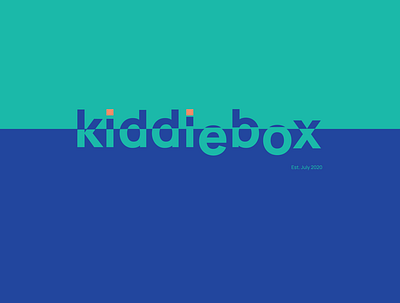 KIDDIEBOX EST 01 app design illustrator typography