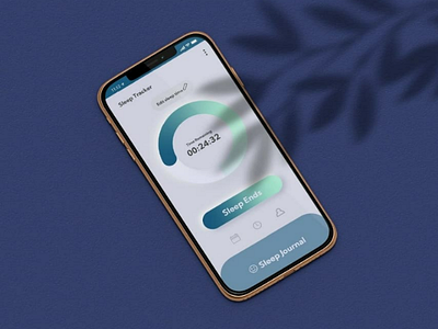 Sleep tracker app ui interface design designer ui ux