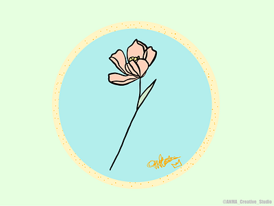Flowery Pastel design digital art flower flower illustration graphic illustration pastel colors