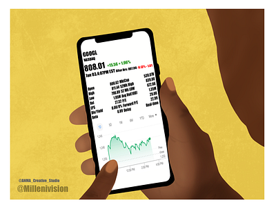 Stock Investment POC branding design digital art graphic illustration investment iphone stock investment