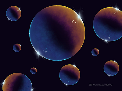 Floating Bubbles bubble bubbles design digital art graphic illustration