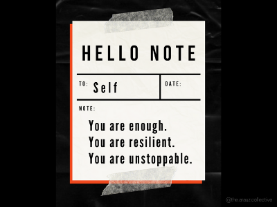 Note to Self design digital art graphic illustration note note to self self love wallpaper