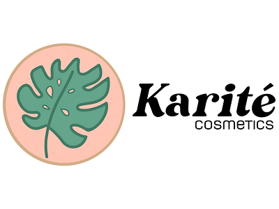 Karité Cosmetics branding cosmetics cosmetics logo design digital art flower graphic illustration logo