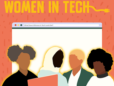 Women In Tech design digital art diversity graphic illustration women empowerment women in illustration women of color