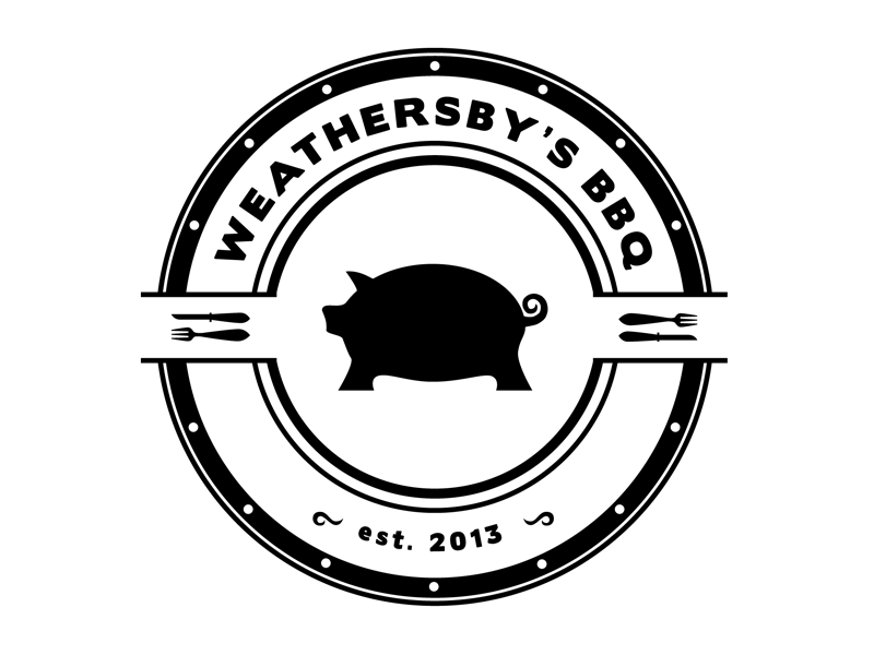 Weathersbys Logo Options barbeque bbq logo pig pork