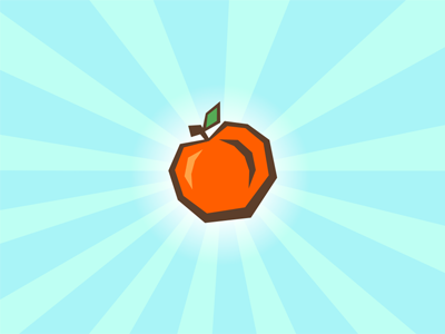 Sooper Kyoot Froot: Nectarine fruit illustration vector