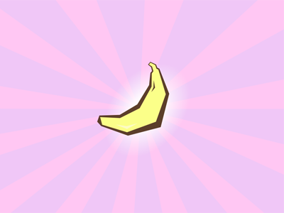 Sooper Kyoot Froot: Banana fruit illustration vector