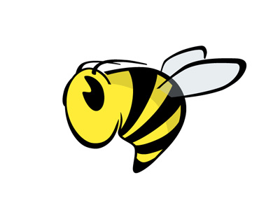 SpeedBee bee illustration vector