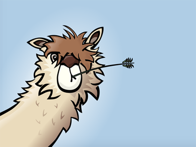 Why Hello There alpaca animal illustration illustrator vector