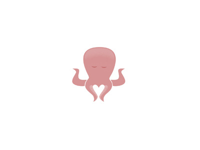 Heartopus Too animal heart illustration octopus vector