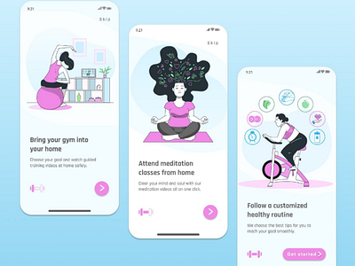 Fitness app onboarding