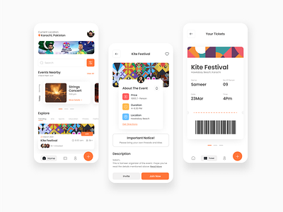 Event & Festival App Ui Design