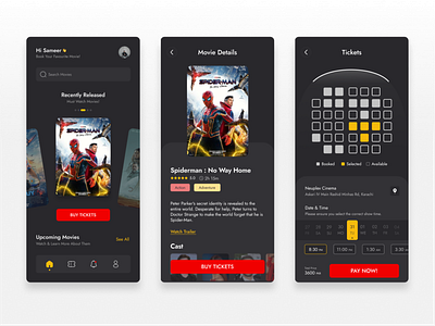 Movie Booking App Ui Design