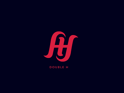 Double H branding cigarette crown design grafox h logo smoking typography