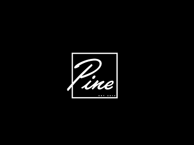 Pine / Clothing Brand box branding clothing logo design pine typography