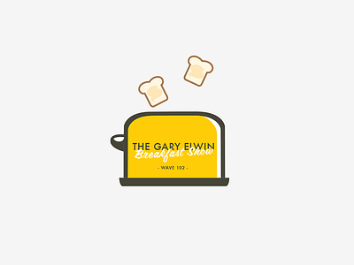 Gary Elwin / Breakfast Radio Show branding breakfast identity logo minimal modern morning toast toaster