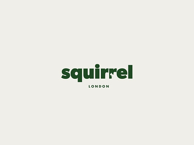 Health Food Store - Squirrel minimal salad squirrel type typography