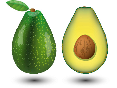 Avocado vector design graphic design illustration logo vector