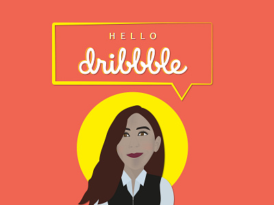 Hello Dribbble design hellodribbble illustration thankyou