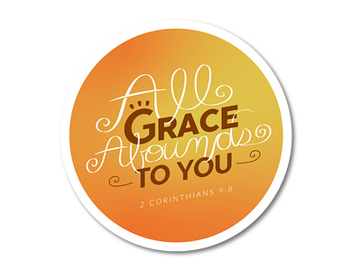 All Grace Abounds Sticker