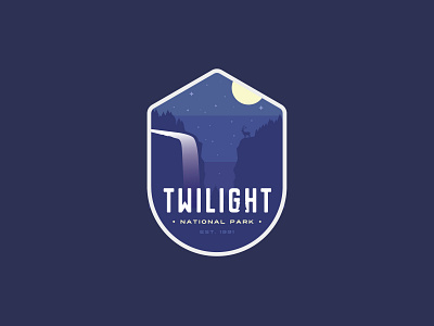 Twilight National Park badge dailylogochallenge illustration logo logodesign