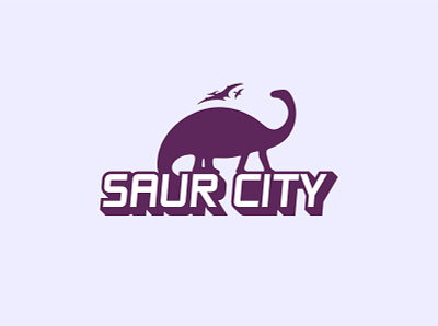Saur City Theme Park dailylogochallenge dinosaur logo logodesign logodlc