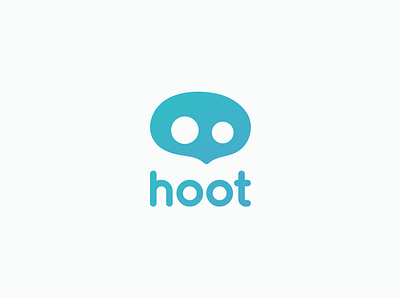 Hoot - Messaging App dailylogochallenge illustration logo logodesign logodlc messaging messaging app owl owl logo