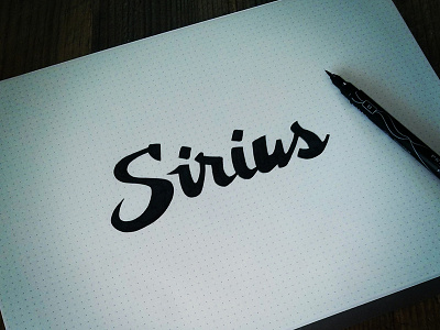 Sirius: Custom type logo custom type hand lettering lettering logo typography